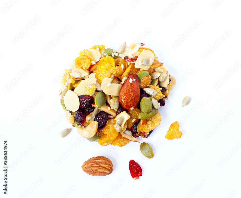 Homemade Cereal Cookies on with Background., Die cut photo Homemade Cereal Cookies on with Background., Die cut photo