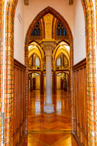 Episcopal Palace interior in Astorga  Province of Leon  Castile and Leon  Spain