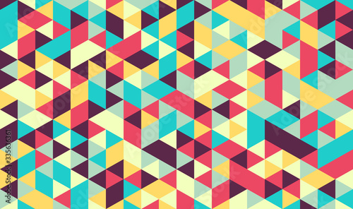 Abstract Background with Colorful Triangles