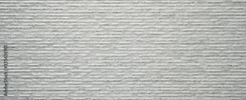 Panel kuchenny z motywem Corrugated rectangle bright white gray stone concrete texture background panorama banner long