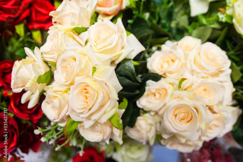 Plastic Floral Bouquet With Different Floral