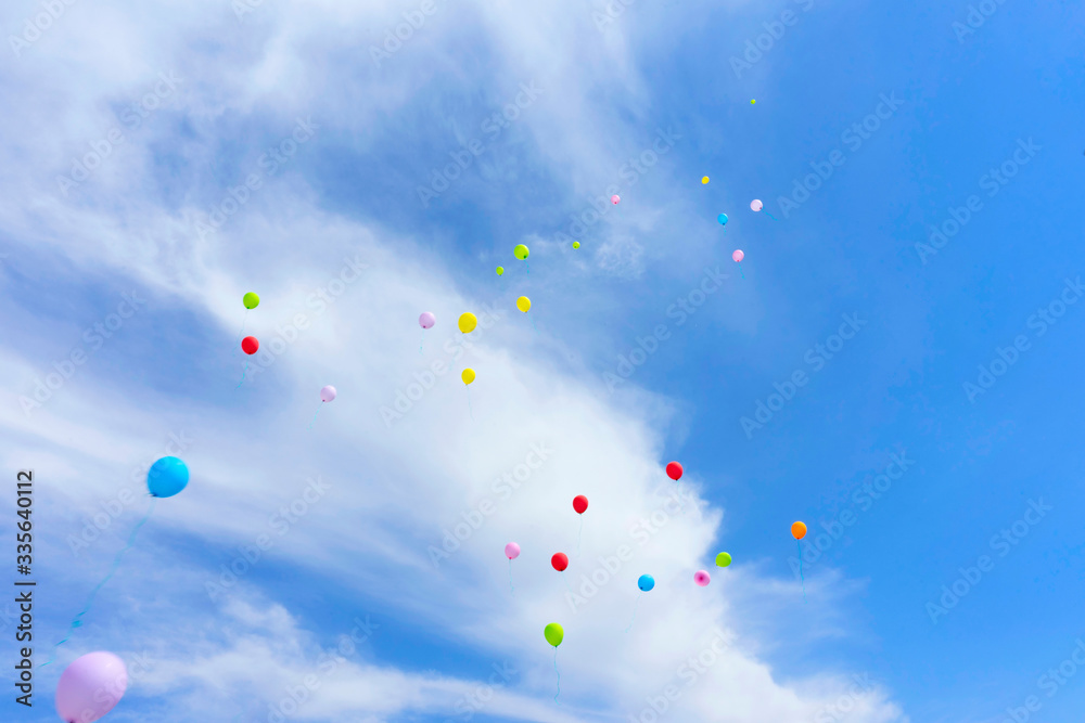 sky and balloons