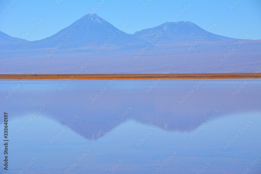 Laguna i wulkany w Chile