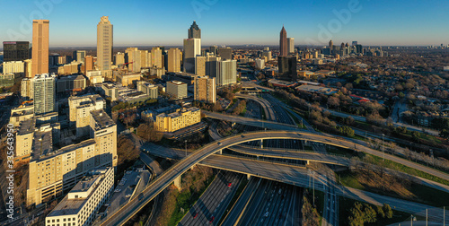 Atlanta, Georgia, USA Skyline Aerial Panorama.