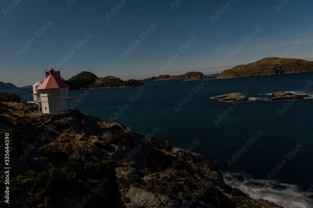 lighthouse at night 