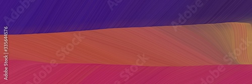 elegant abstract curved lines colorful designed horizontal header with moderate red, very dark violet and dark moderate pink colors