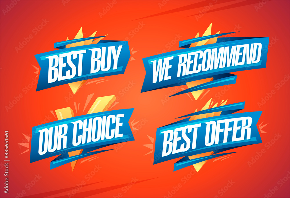 Best buy, we recommended, our choice, best offer Best buy, we recommended, our choice, best offer