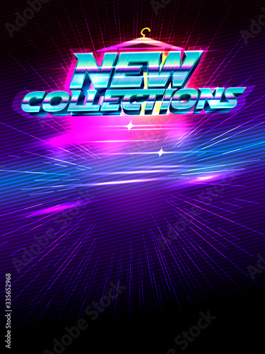New collections vector advertising board
