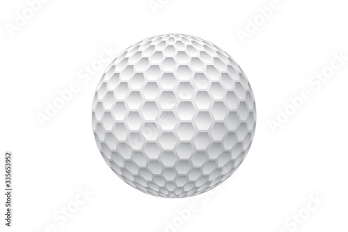 golf ball isolated on white