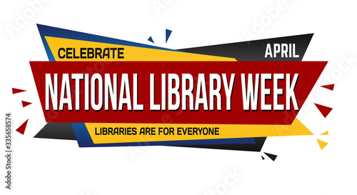 National library week banner design