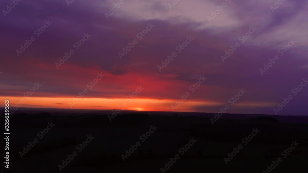 Dramatic Witner Dawn Sky Dramatic Witner Dawn Sky