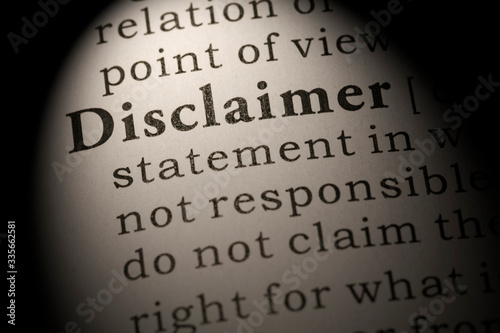 definition of word disclaimer