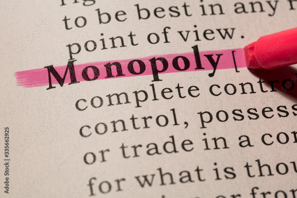 Obraz premium definition of word monopoly