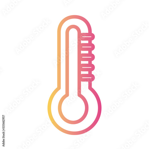 medical thermometer tool linear gradient style icon