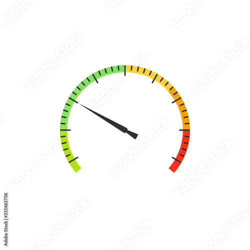 Gauge or Speedometer icon o...