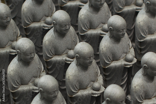 Many buddhist statues in Japan (Kamakura)
