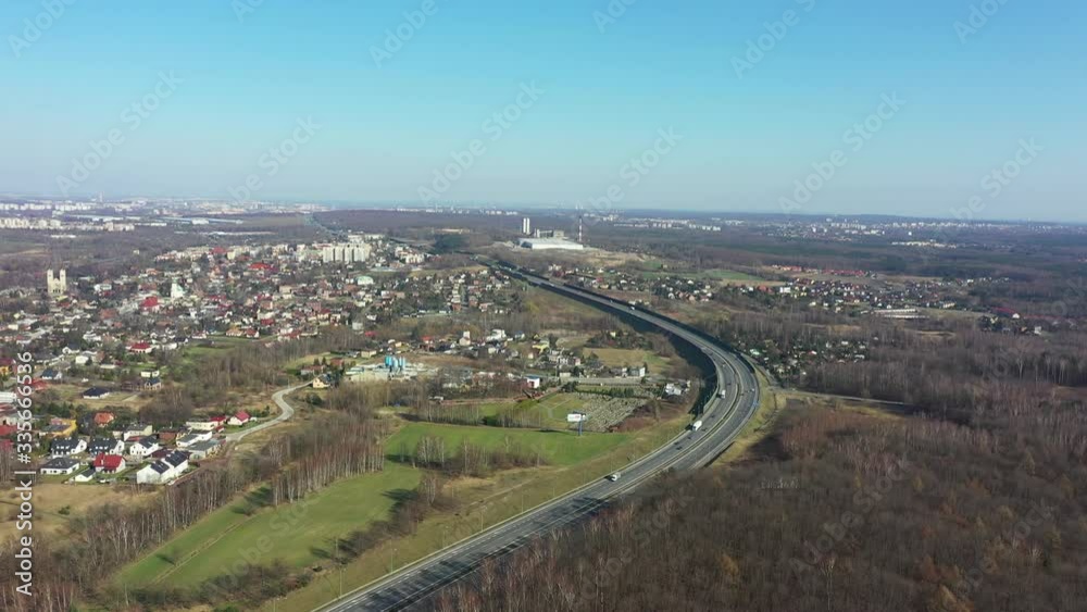 Autostrada A4 - Katowice - Ruda Śląska - A1 - ruch drogowy Autostrada A4 - Katowice - Ruda Śląska - A1 - ruch drogowy