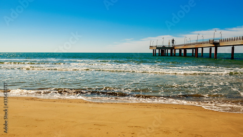 tonfano pier view on a summer day