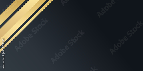 Abstract Gold Black Presentation Background