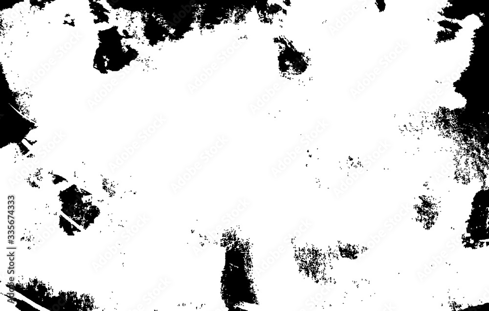 Grunge Ink Vector Texture On Paper Black Print 1