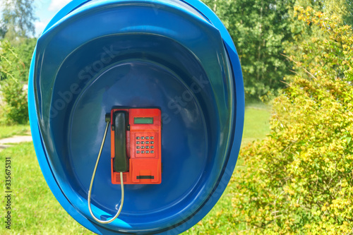Urban outdoor payphone