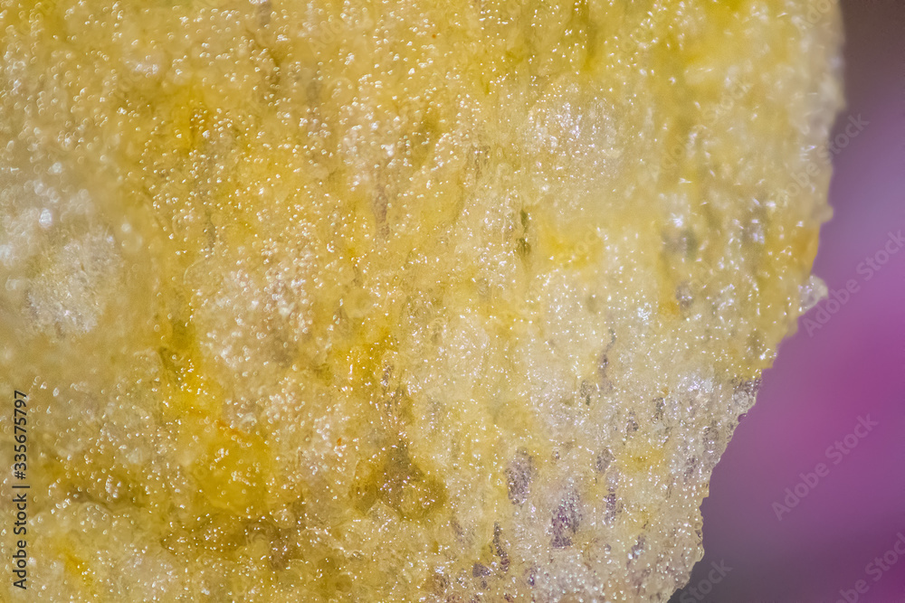 Close up of a yellow crisp Close up of a yellow crisp