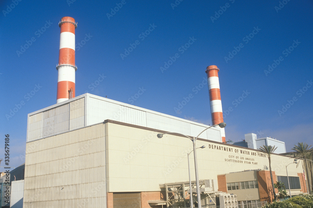 A side view of the Scattergood steam plant in Los Angeles, CA A side view of the Scattergood steam plant in Los Angeles, CA