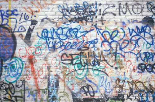 Graffiti on a New York City wall © spiritofamerica
