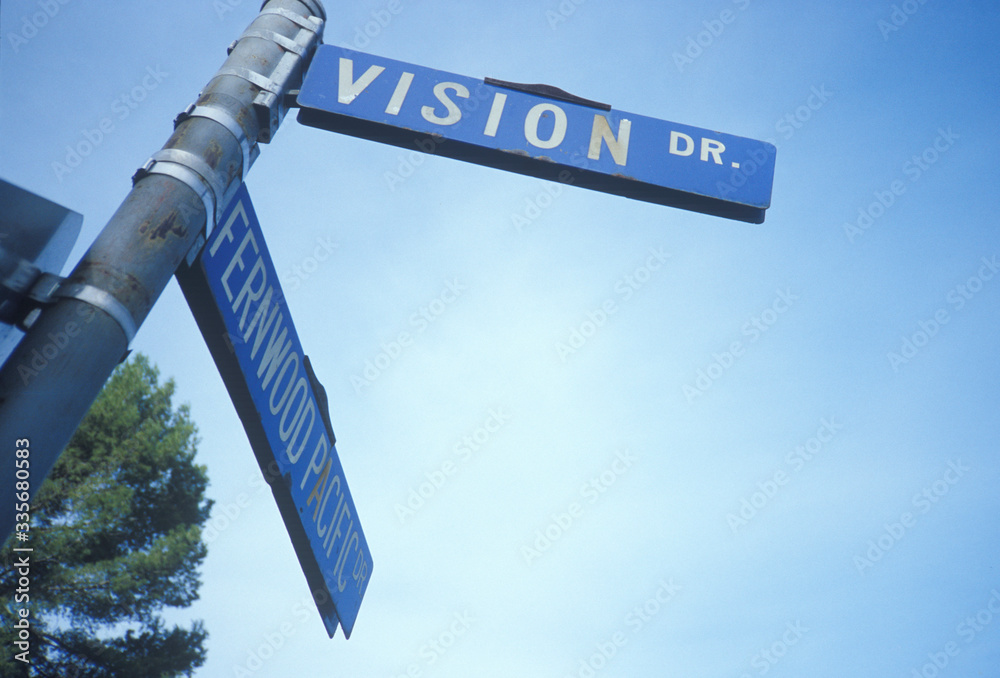 Fototapeta premium A sign that reads ÒVisions DrÓ