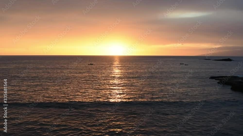 Timelapse sunset in La Caleta de Adeje and views of La Gomera (Tenerife, Canary Island, Spain) Timelapse sunset in La Caleta de Adeje and views of La Gomera (Tenerife, Canary Island, Spain)