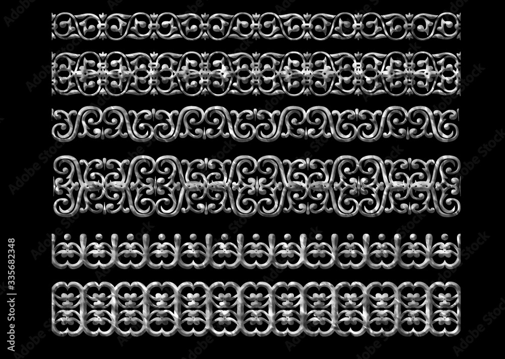 3d border with black background 3d border with black background