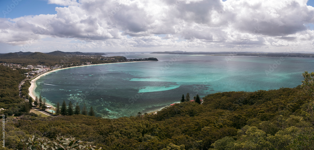 Panorama photo of Nelson Bay, Australia