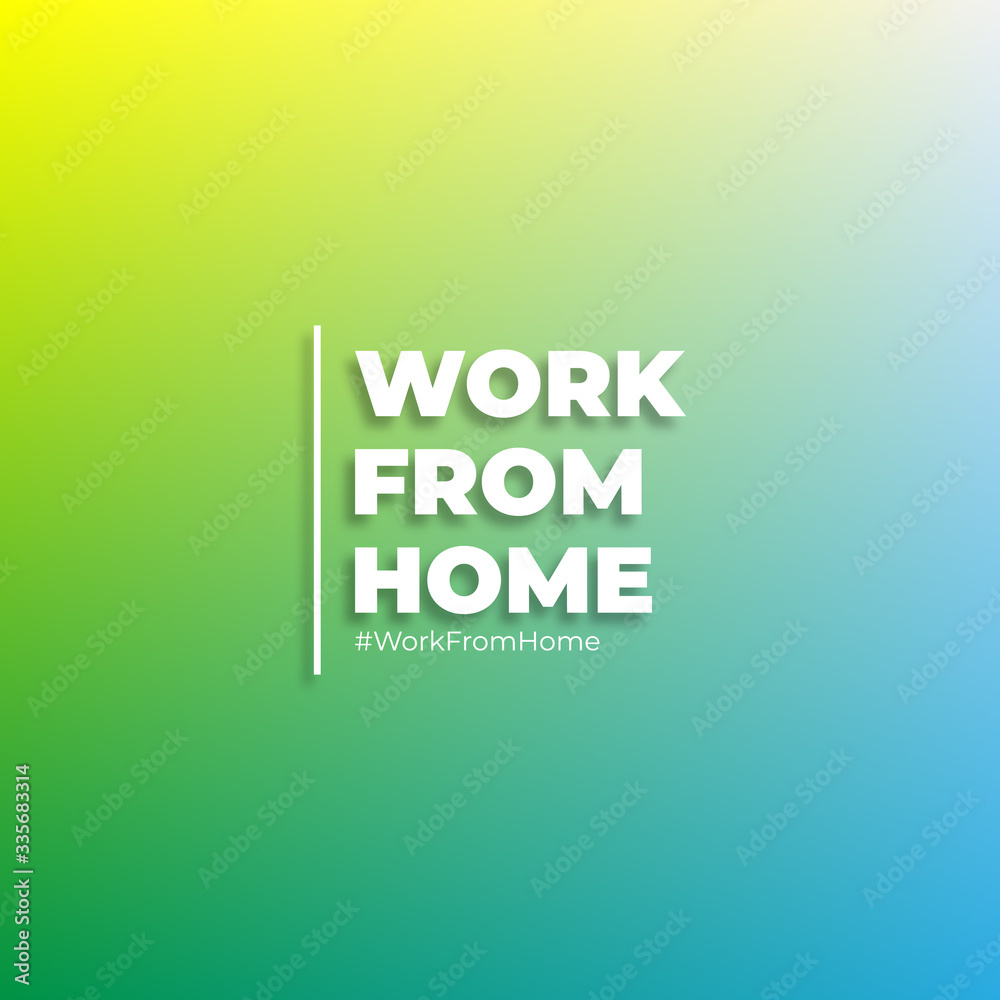 Background of Work from Home or banner with a simple and minimalist modern design. This background is suitable for the promotion of fashion both online and offline or for posting on social media. Background of Work from Home or banner with a simple and minimalist modern design. This background is suitable for the promotion of fashion both online and offline or for posting on social media.