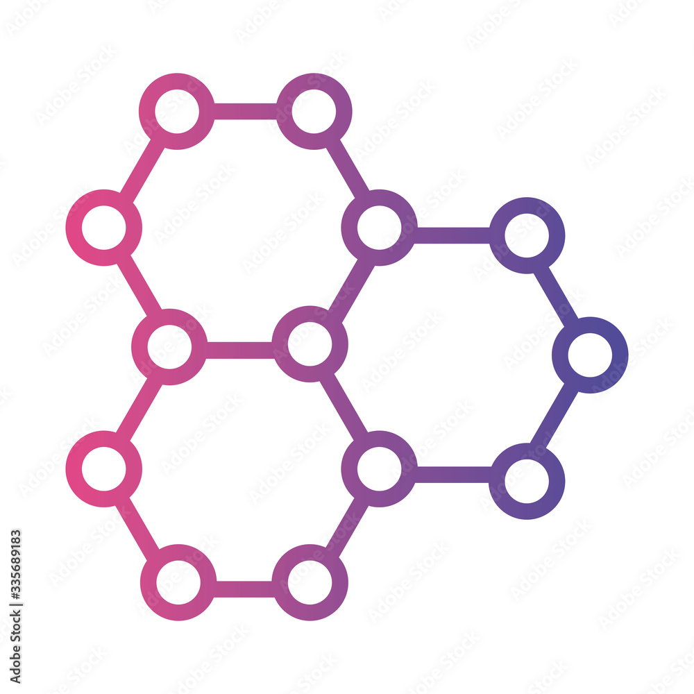 dna molecule structure medical symbol linear gradient style icon dna molecule structure medical symbol linear gradient style icon