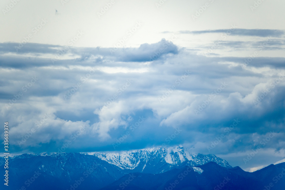 Clouds over the Olympic Mountains #3