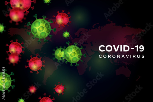 Bacteria infection or Coronavirus background template