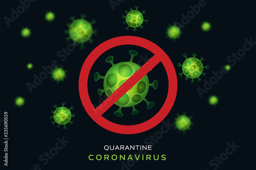 Covid-19 coronavirus background - Quarantine