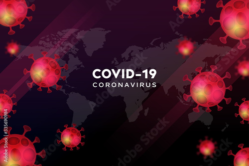 Coronavirus background template