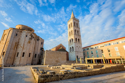 The cathedral and forums in Zadar, Croatia