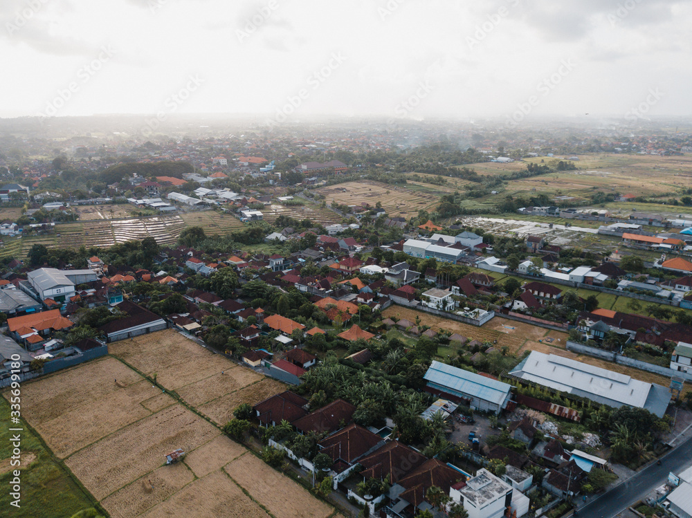 Fototapeta premium Aerial view of the city