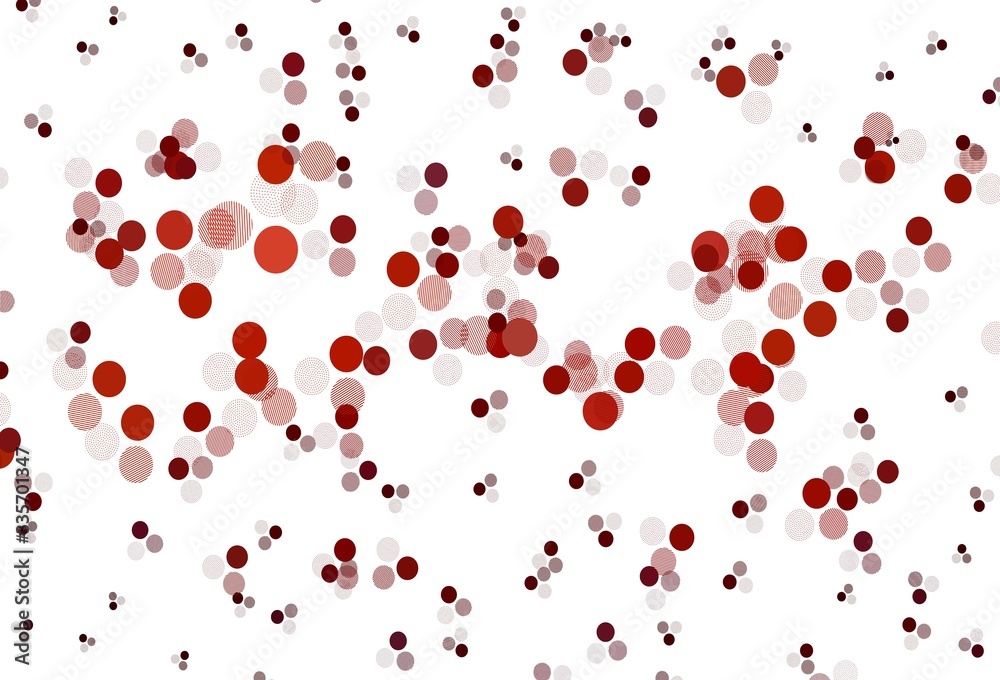 Light Red vector background with bubbles. Light Red vector background with bubbles.