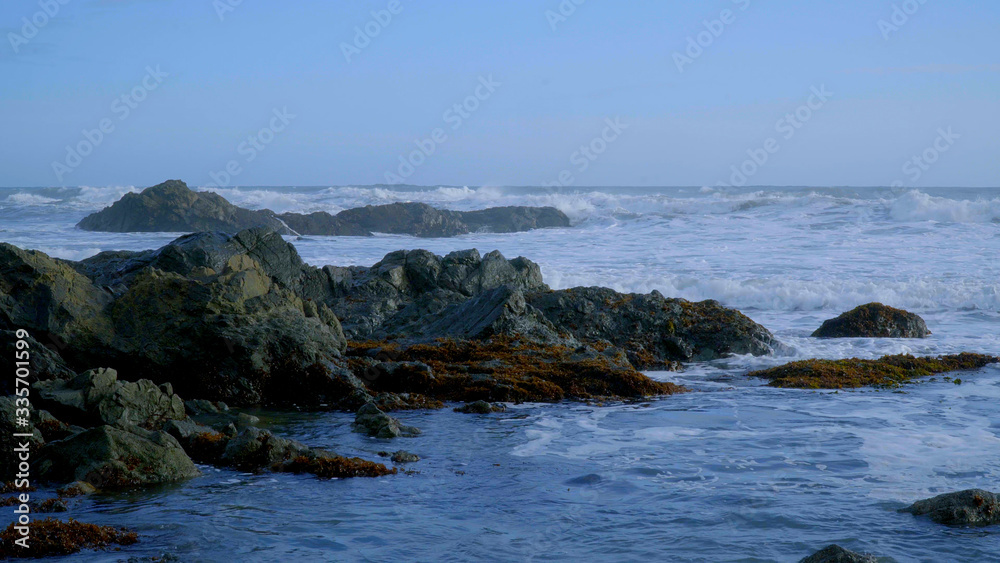 The wild and rocky coast of Shelter Cove