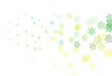 Light Blue, Green vector natural pattern with flowers.