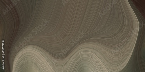 graphic design background with modern soft curvy waves background design with dark olive green, rosy brown and very dark blue color. can be used as card, wallpaper or background texture
