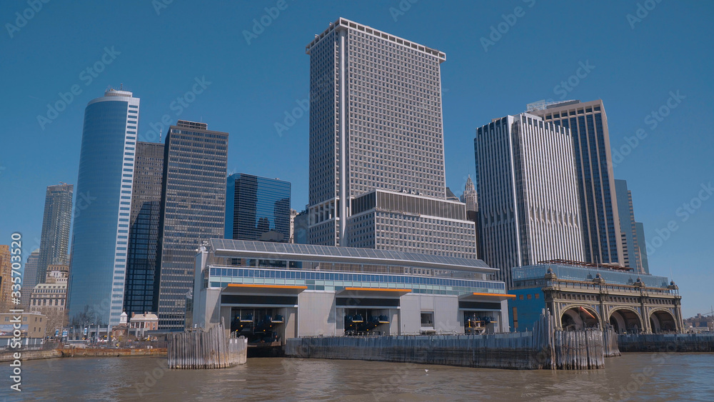Staten Island Ferry Terminal in Manhattan New York Staten Island Ferry Terminal in Manhattan New York