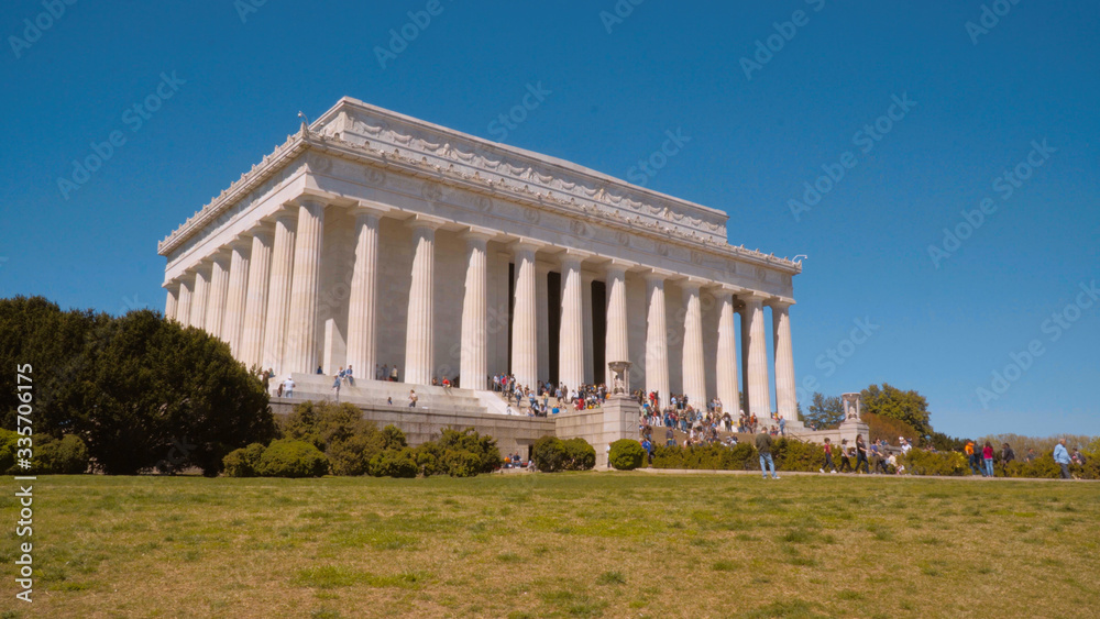 Famous landmark in Washington DC - The Lincoln Memorial
