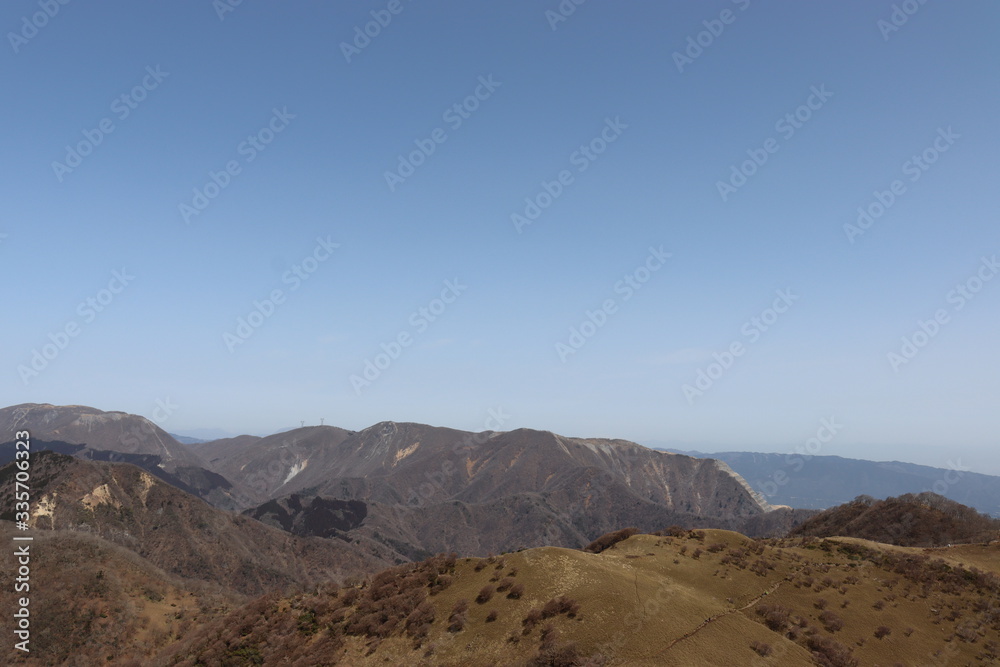 竜ヶ岳を登山した時の景色