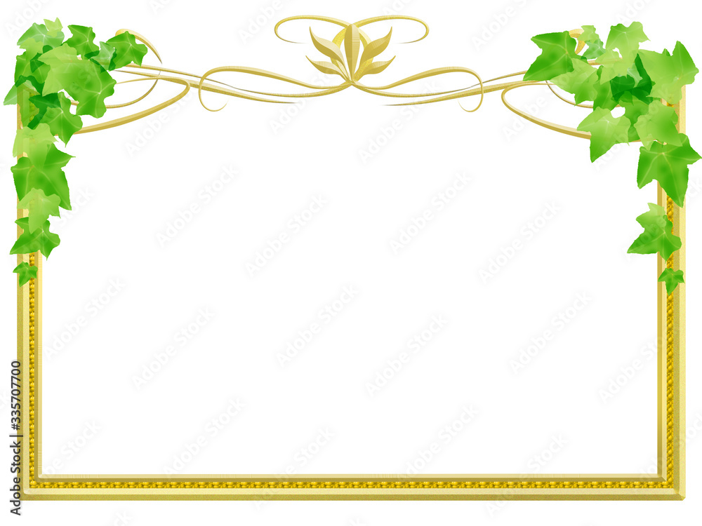 Fototapeta premium フレーム 枠 額縁 額 テキストスペース メッセージスペース 余白 絵画