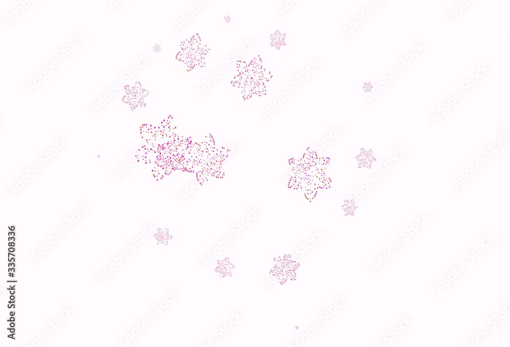 Light Pink, Red vector elegant pattern with flowers.