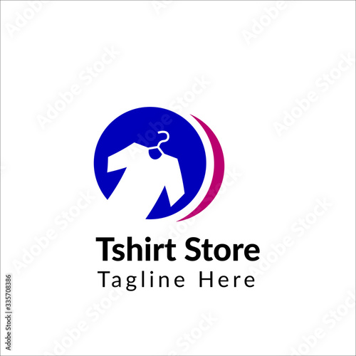 t-shirt hanger logo store